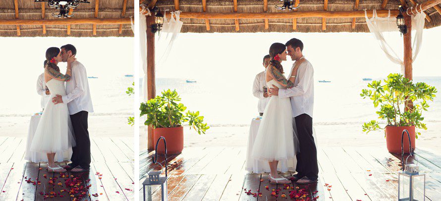 beach wedding in Cozumel mexico