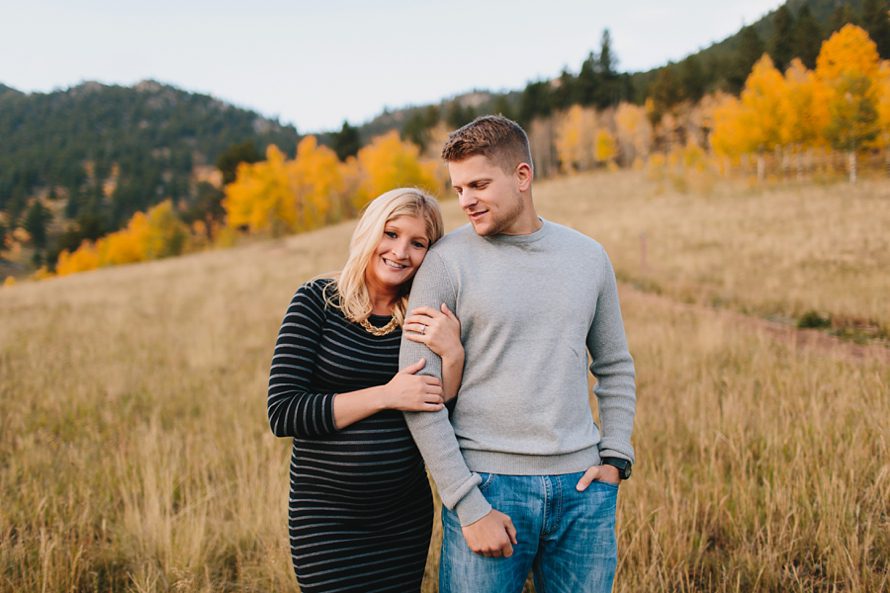Denver Fall Maternity photos in the mountains