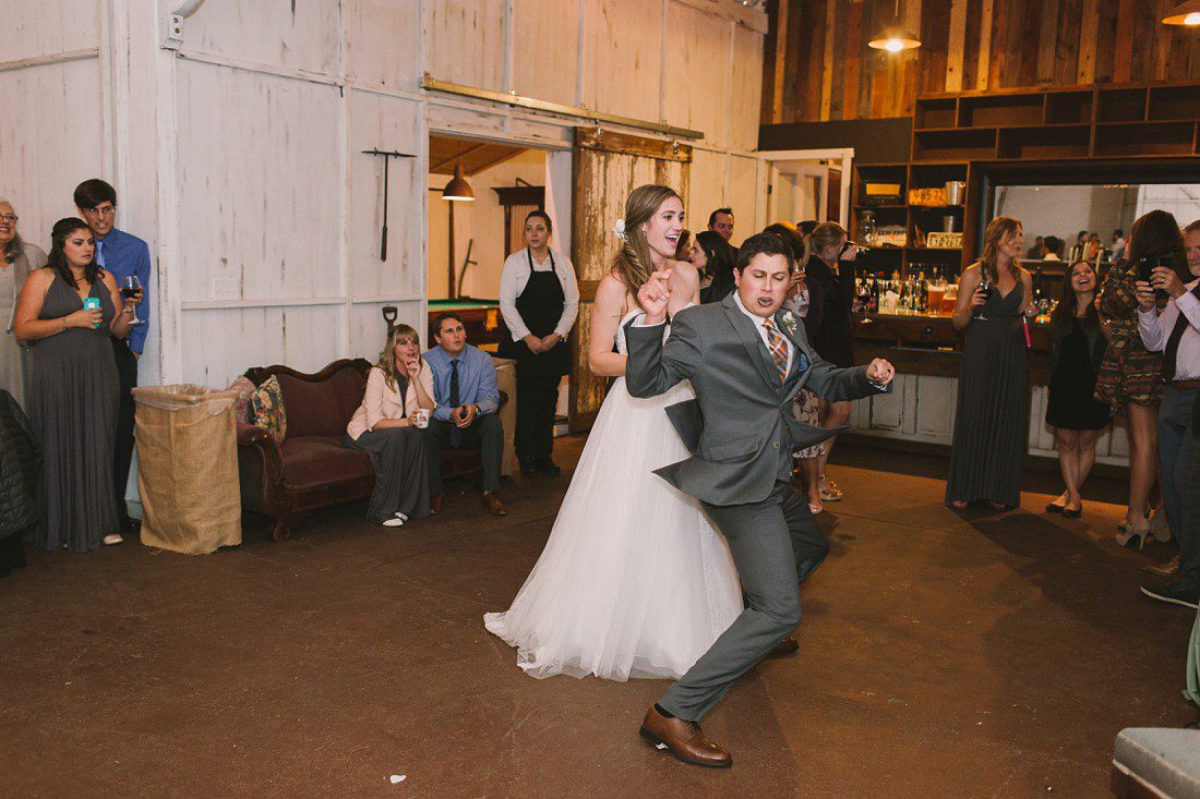 bride and groom dancing at Sand Rock Farm wedding