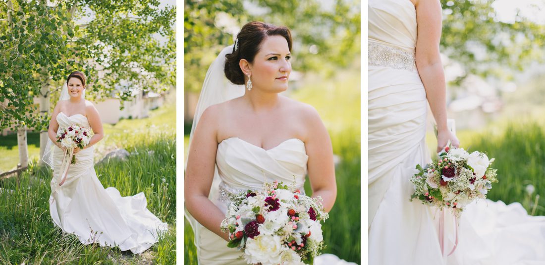 Beautiful bride on her wedding day