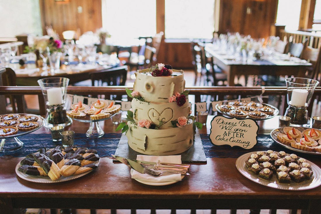 Dessert table at SaddleRidge Wedding