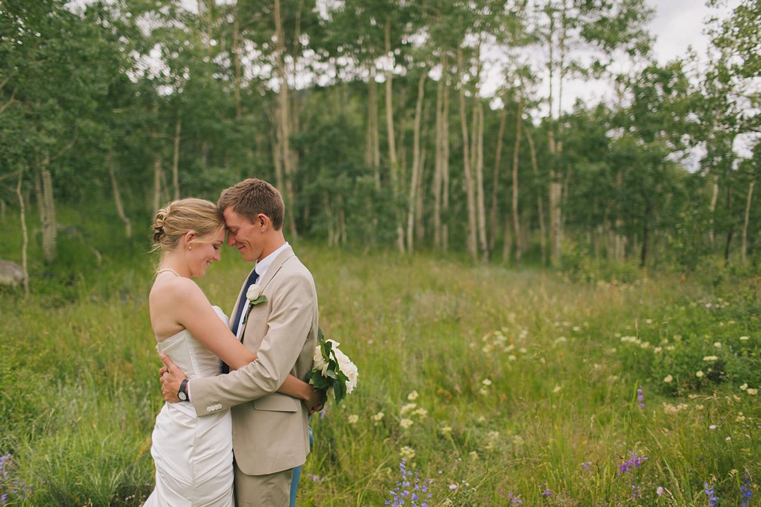 Wildflowers at Crested Butte wedding