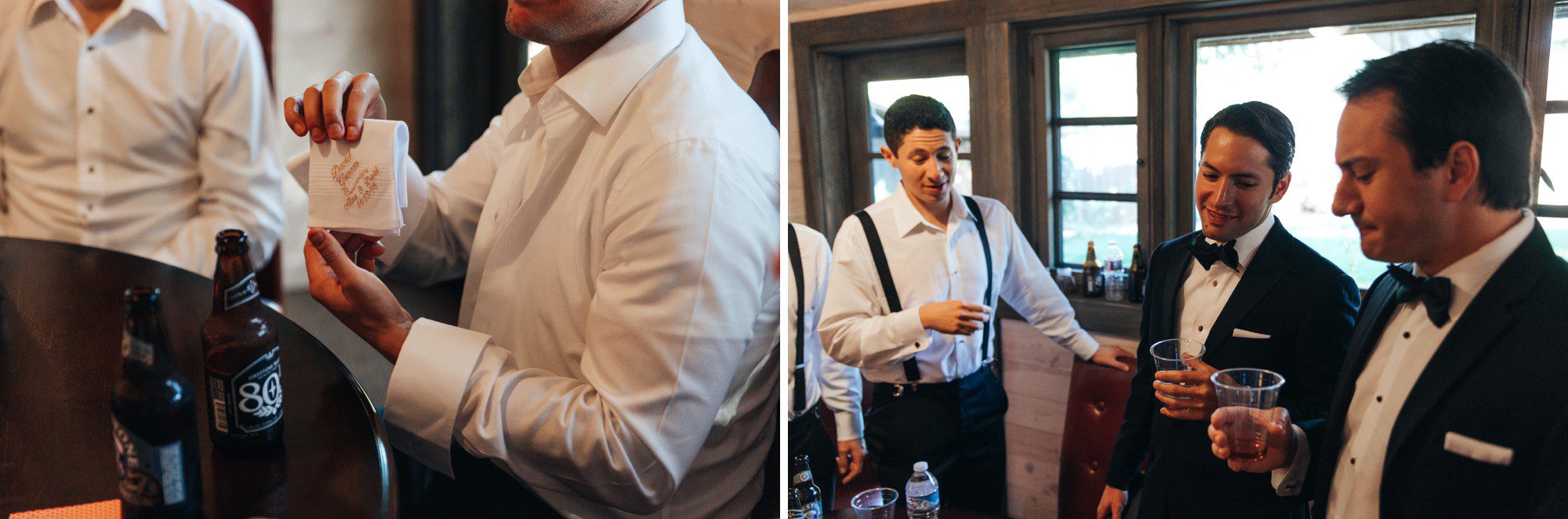 Groom getting ready at Gardener Ranch